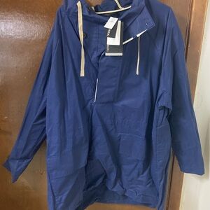 Banana Republic Men's Blue Raincoat